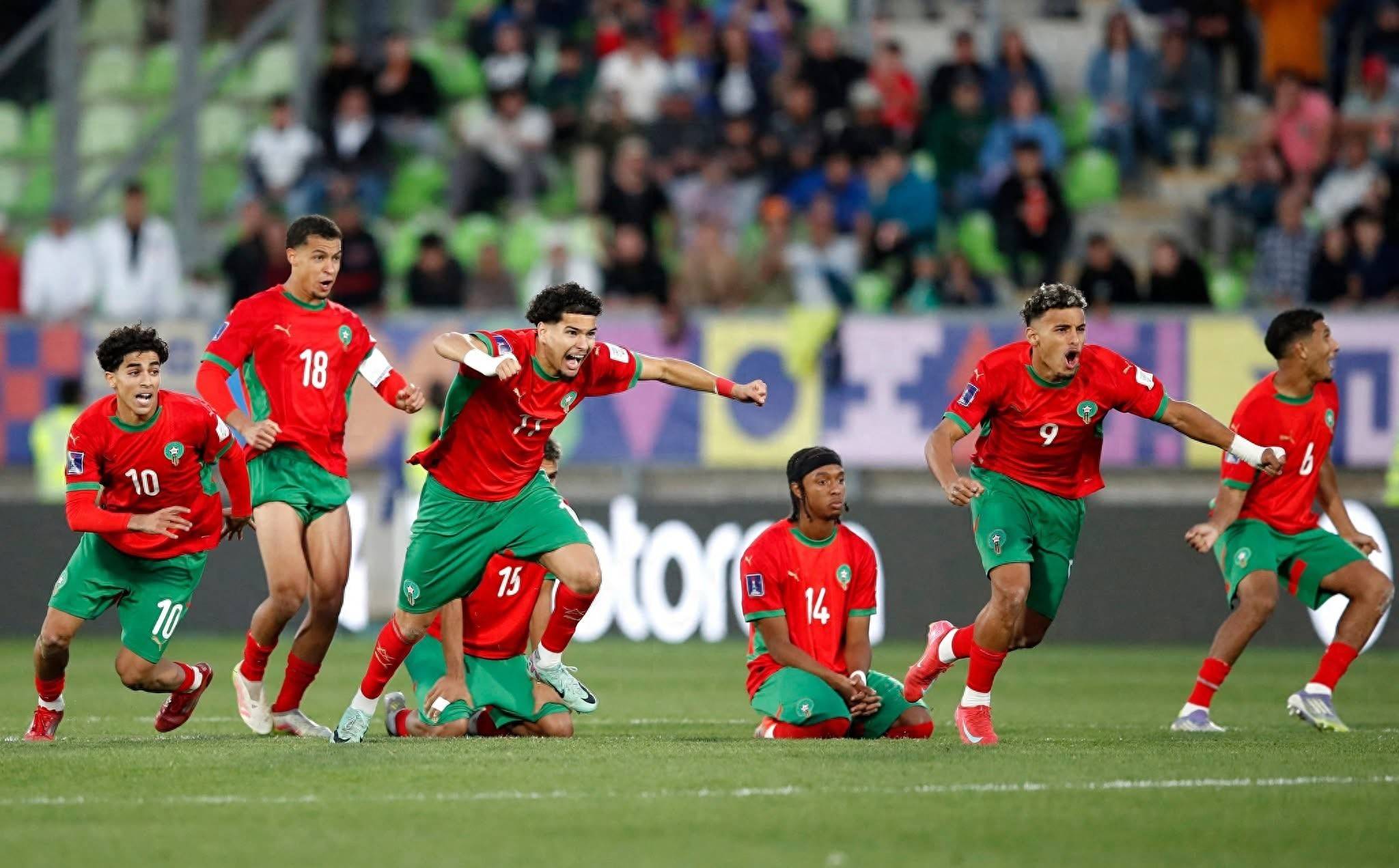 关于摩洛哥队在比赛中遭遇挑战，努力争取胜利的信息